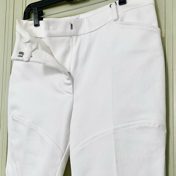 M Missoni Ankle Zip Straight Leg Pants White Sz 40 IT/4 US *NWT* - Picture 5 of 11
